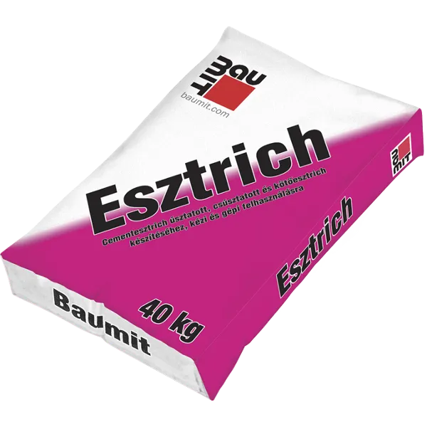 BAUMIT ESTRICH E225 40 KG 35 ZSAK/ RAKLAP (Beltéri) - Esztrich, szárazbeton, betonjavító, korróziógátló, kiegészítő