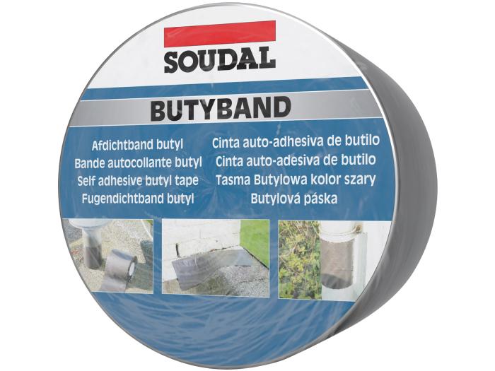 Soudal Butyband 7,5x1000 tetőszigetelő - javító szalag, butil-kaucsuk, alufólia 0,6mm - Tetőszigetelés
