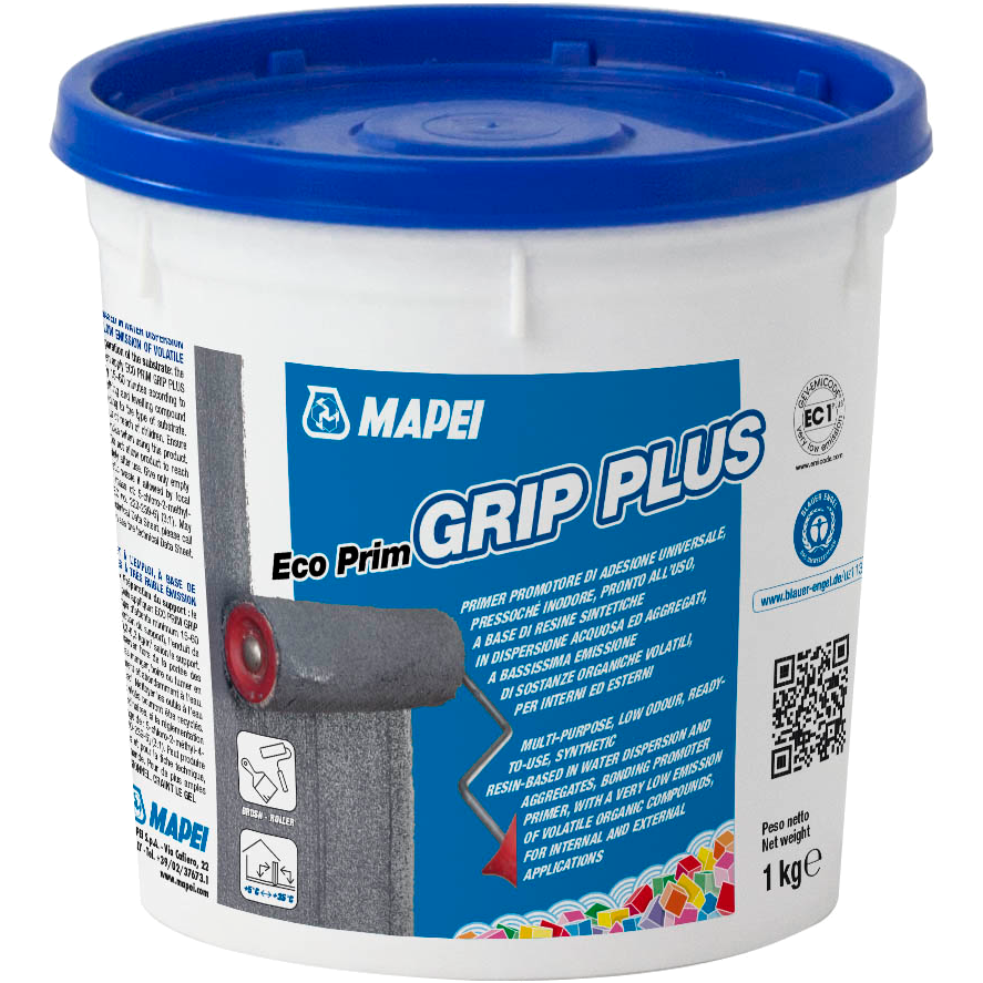 Mapei Eco prim Grip Plus 1kg - Alapozó, tapadóhíd, kellősítő