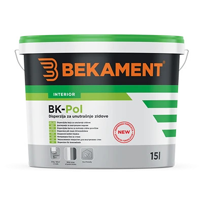 BK-POL DISZPERZIÓS BELTÉRI FALFESTÉK 15L(24) - Festék, lakk, lazúr