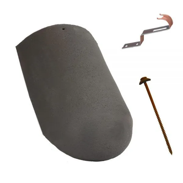 Terrán Rundo kezdő élgerinccserép  rögzítőcsavarral - Tetőcserép + kiegészítők