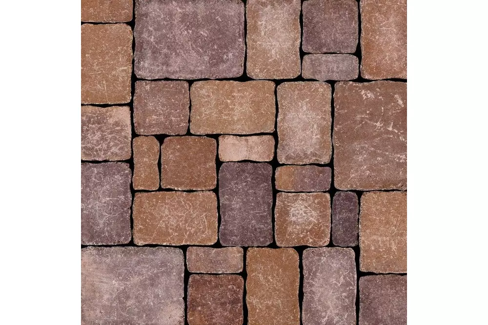 Semmelrock Castello Antico kombi 6cm vörös-barna - Térkő