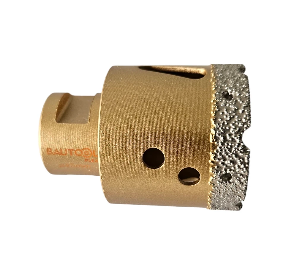BauTool Gyémántfúró sarokcsiszolóhoz M14 50mm Gold RQDBC011/50 - Szerszámgép-tartozék