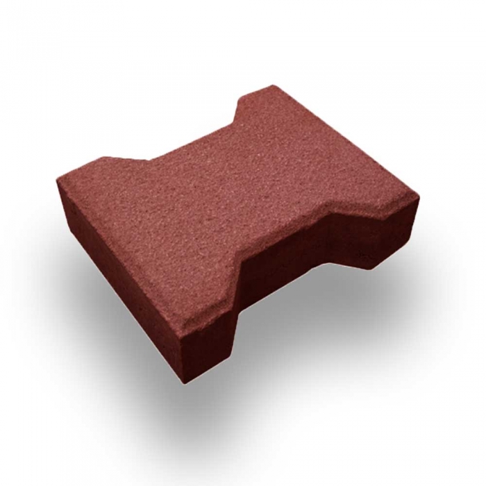Leier Solido Kutyacsont térkő piros 6cm 35db/m2, 5,7m2/raklap 16,5x20x6cm - Térkő