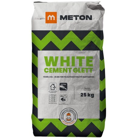 Meton White cement glett 25kg Kültéri - Glett
