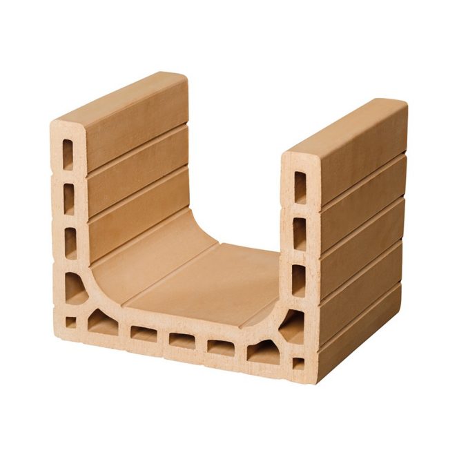 PTH 30-25 U kerámia U zsalu 24x30x23,8cm 80db/# - Tégla